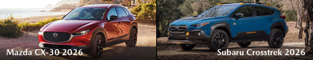 Mazda leveille blog CX 30 vs Crosstreck avril IMAGE3 1024x199